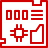 Red Computer Disk 100pt Icon