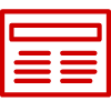 Red Newspaper Icon